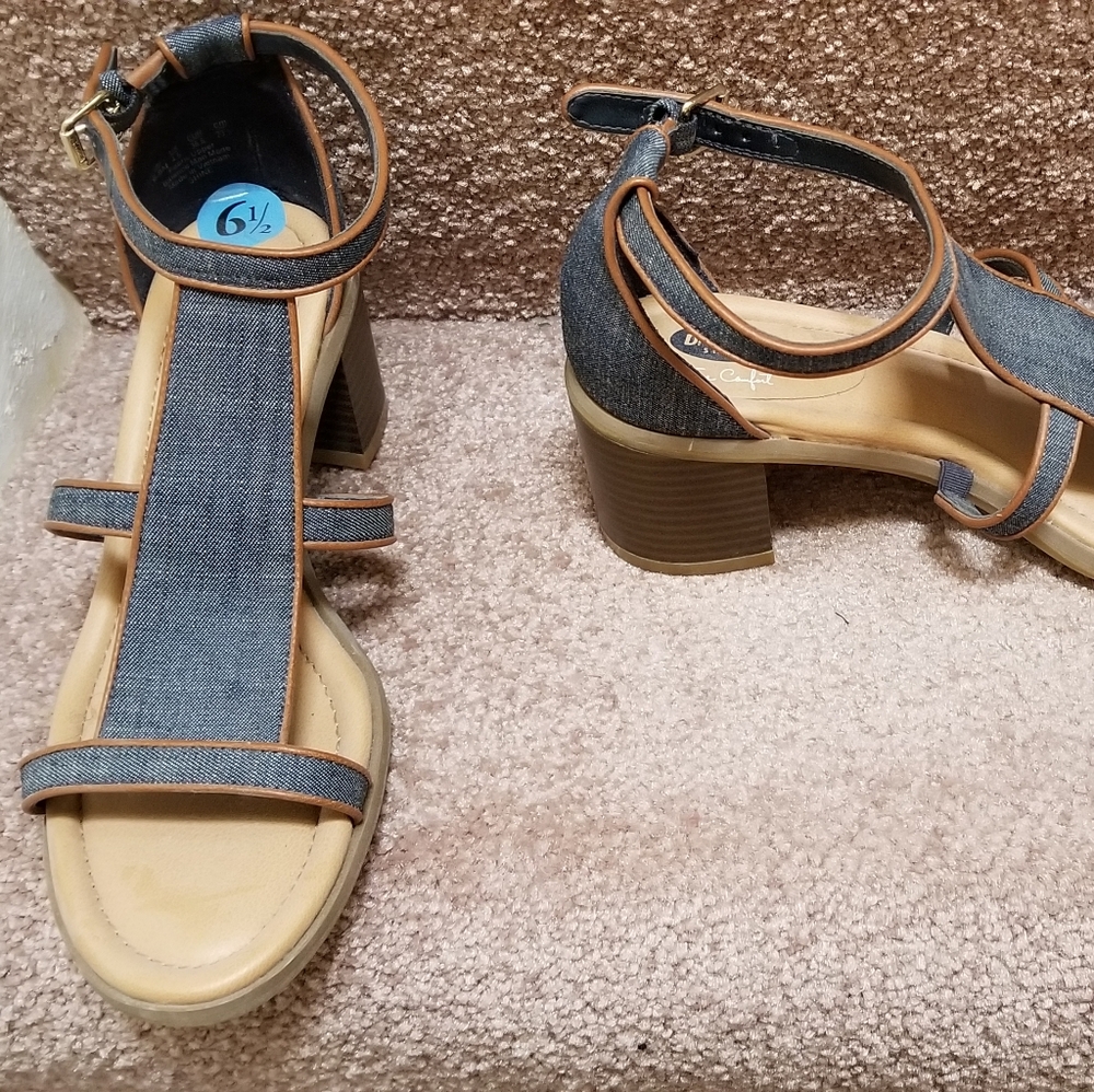 Denim sandals